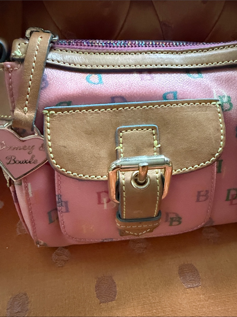 Dooney & Bourke Pink Signature Gorgeous Vintage Bag